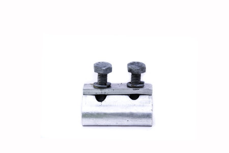 Aluminum Clamp   Bolts for clamp cableの写真素材