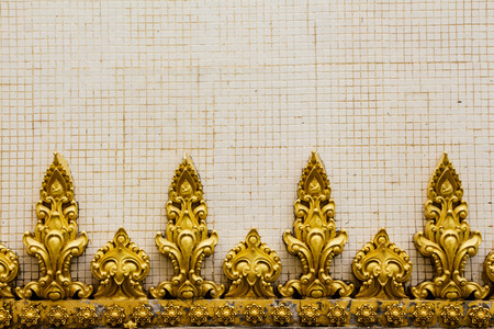 Thai stye art at the temple Thailandの写真素材