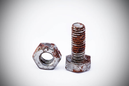 Bolt with rustyの写真素材