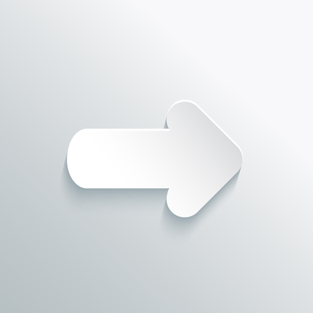 White Paper Cut Arrowのイラスト素材