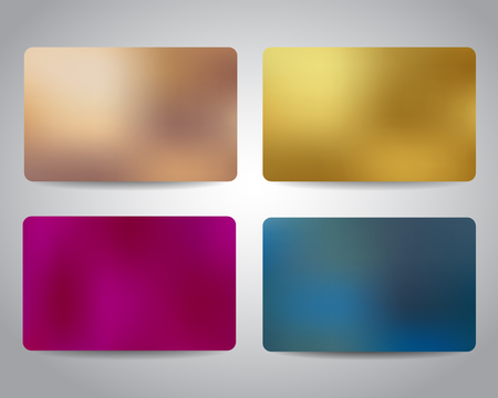 Credit cards or gift cards set.のイラスト素材