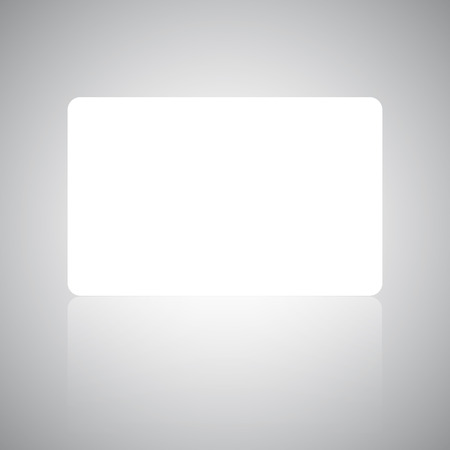 Banner, Gift card or credit card design template with soft shadowsの写真素材