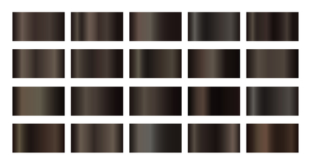 Chocolate or coffee background gradients set. Vector designのイラスト素材
