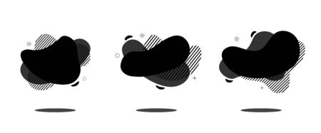 Black icons design template Vector. Black Friday mega sale bannerのイラスト素材