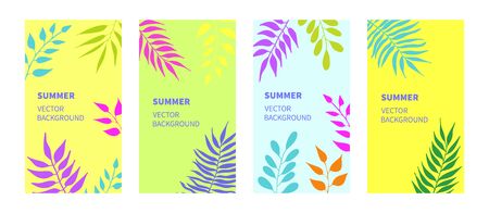 Vector backgrounds for social media stories design templates, backdrops with copy spaceのイラスト素材