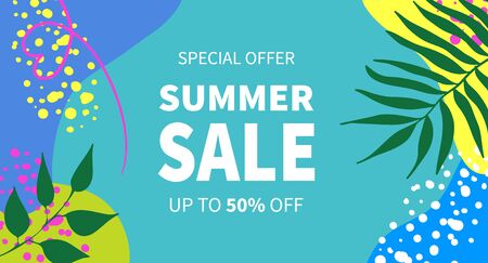 Summer sale vector banner templates for social media storiesのイラスト素材