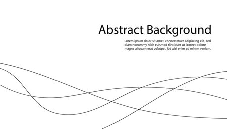 Simple abstract vector background with wavy lines. Cover design for bannerのイラスト素材