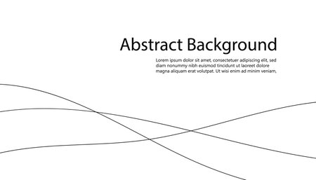 Vector background with wavy lines. Simple abstract cover design for banner, flyerのイラスト素材