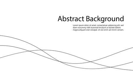Cover design with simple abstract vector background with wavy linesのイラスト素材