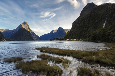 Milford Sound, south west, New Zealandの写真素材