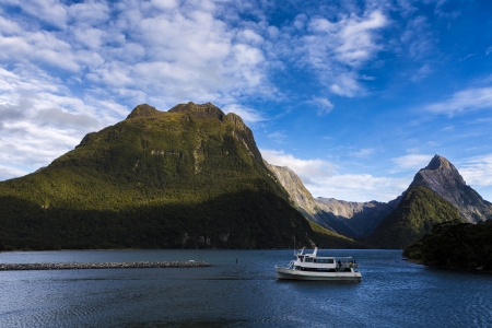 Milford Sound, south west, New Zealandの写真素材