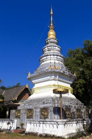 Pagoda in Mae Chaen northern thailand, Chiang Mai, Thailandの写真素材