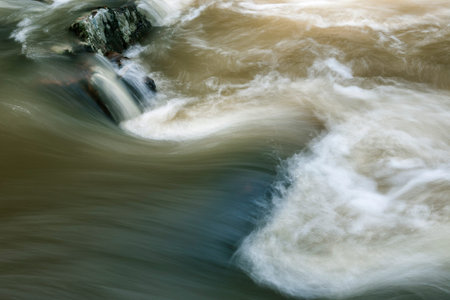 close up of river stream