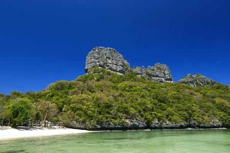 Beautiful beach at Ang Thong National Park, Surat Thani, Thailandの写真素材