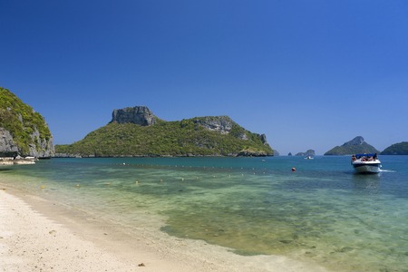 Beautiful beach at Ang Thong National Park, Surat Thani, Thailandの写真素材
