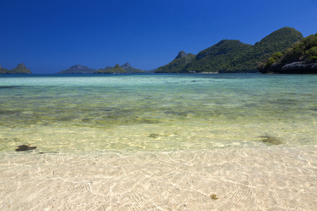 Beautiful beach at Ang Thong National Park, Surat Thani, Thailandの写真素材