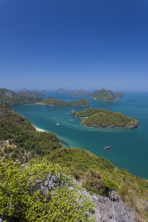 View point of Ang Thong Islands national park, Thailandの写真素材