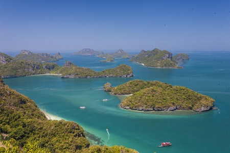 View point of Ang Thong Islands national park, Thailandの写真素材