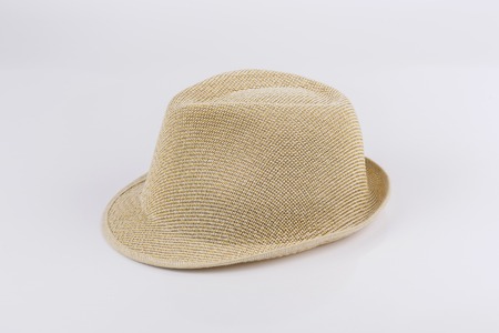 hat wooden isolate is on white backgroundの写真素材