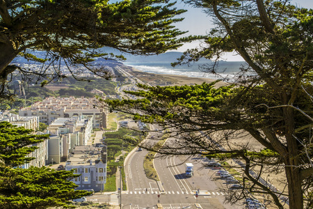 Pacific Coast Highway in San Franciscoの写真素材