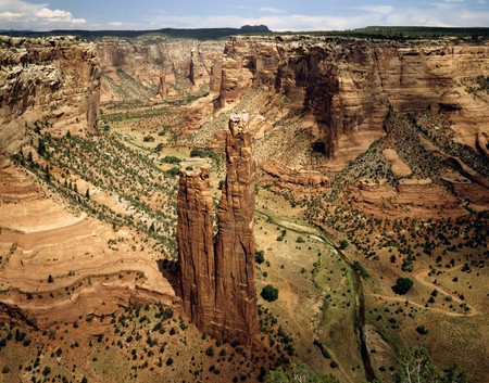 Spider Rock, Canyon de Chelly, Arizonaの写真素材
