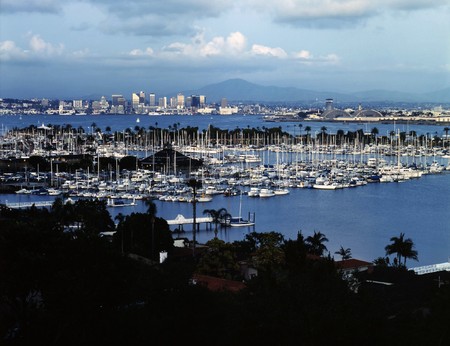 San Diego with Shelter Islandの写真素材