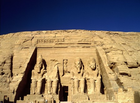 Temple in Abu Simbel dedicated to Ramesses IIの写真素材