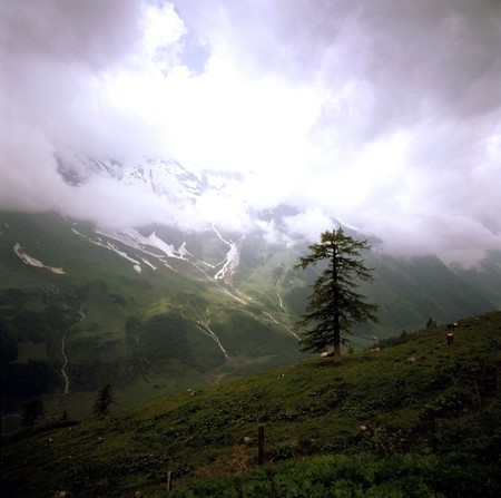 Mountains of Alps  from Grossglockner Roadの写真素材