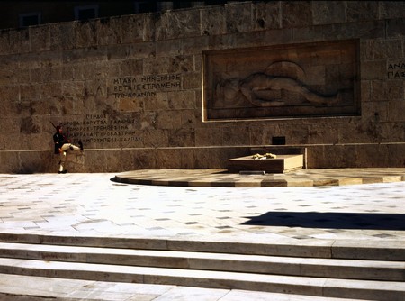 Tomb of a Unknow Soldier, Athensの写真素材