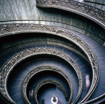Vatican Museum, Spiral stairsのeditorial素材