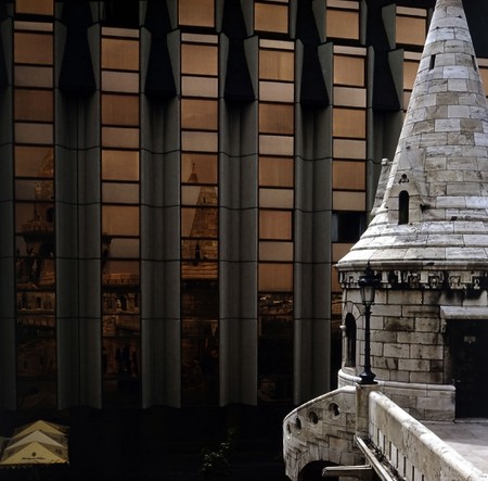 Fisherman Bastion and Hotel Hilton, Budapestの写真素材