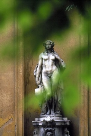 Sculpture in park,Budapestの写真素材