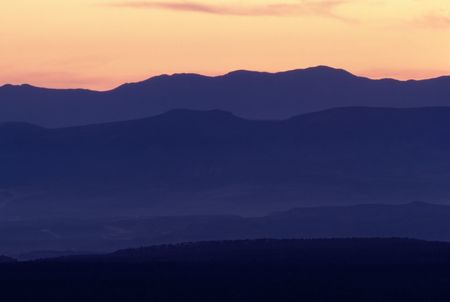Sunset in desert, Arizonaの写真素材