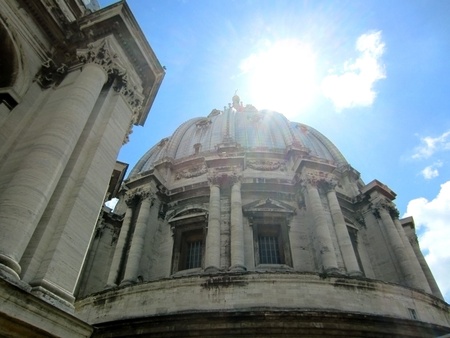 Interior of Basilica St Peterの写真素材