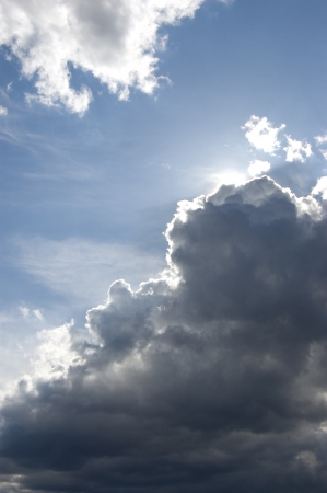 Dark Stormy Cloudsの写真素材
