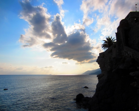 Sunset at Italian Coast                            の写真素材