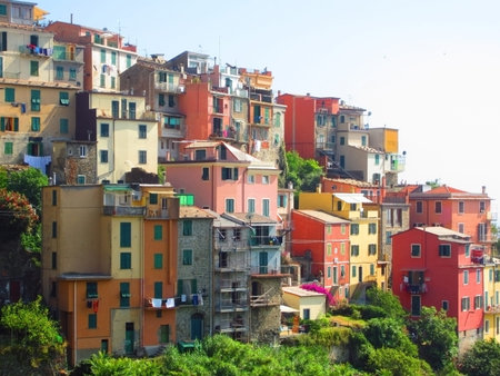  Village on Italian Coast in Liguria                              
