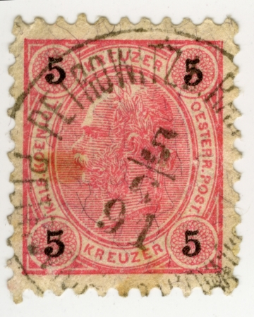Vintage stamp from  Austrian-Hungarian Monarchyのeditorial素材