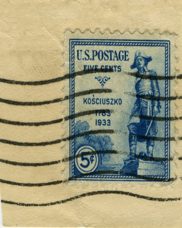 Vintage US stamp from 1933