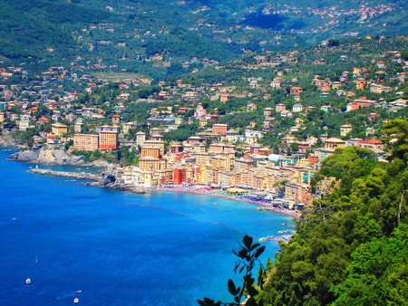 Town on Mediterranean Coast , Italyの写真素材