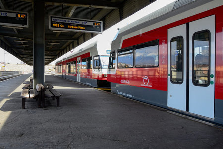 Electric Train in Tatra Mountains, Slovakiaのeditorial素材