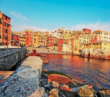 Old Fishing Village by Genova, Italyの写真素材