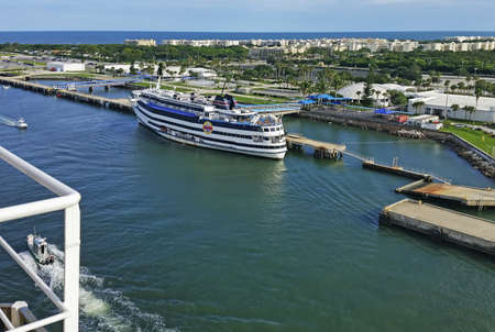 View of Port Canaveral in Floridaのeditorial素材