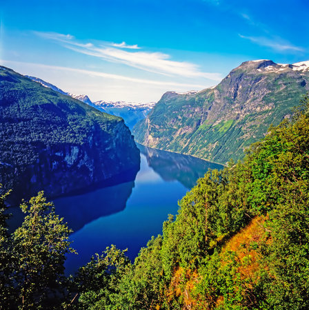 Nerov Fjord, Norwayの写真素材