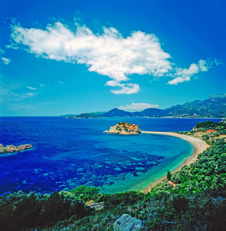 Sveti Stefan, Montenegroの写真素材