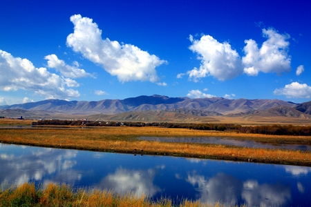 Tibetan Plateau sceneryの写真素材