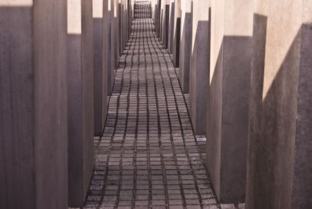 detail of the holocaust memorial in Berlinのeditorial素材