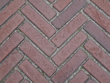 long red bricks in a seamless patternの写真素材