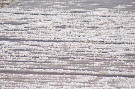 detail of huge salines at the coast of Thailand
