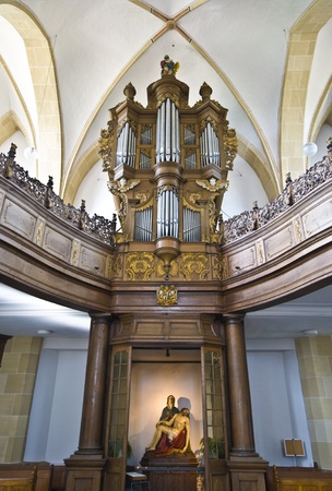 detail of the church of Kamp Abbeyのeditorial素材